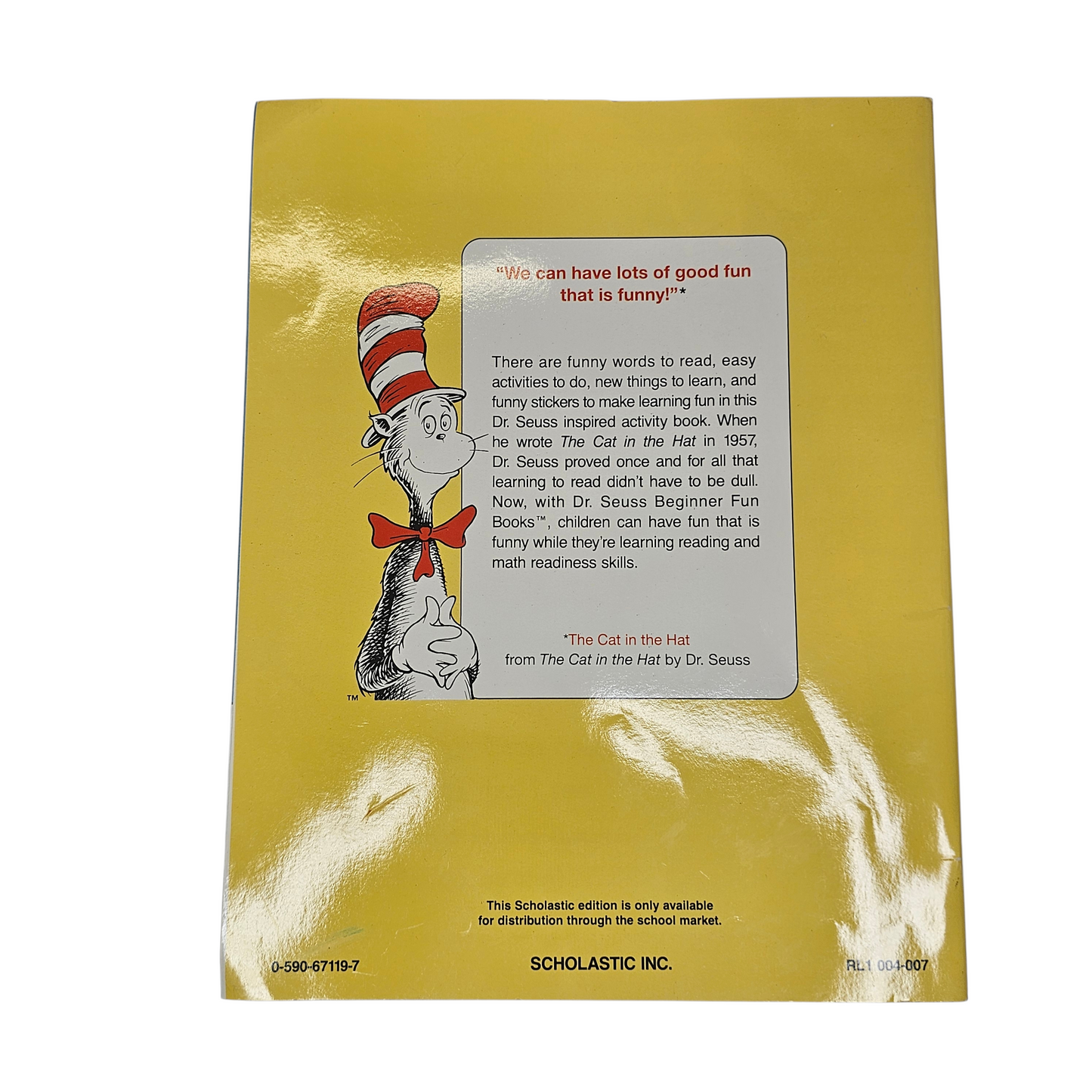 Dr. Seuss Beginner Fun Book