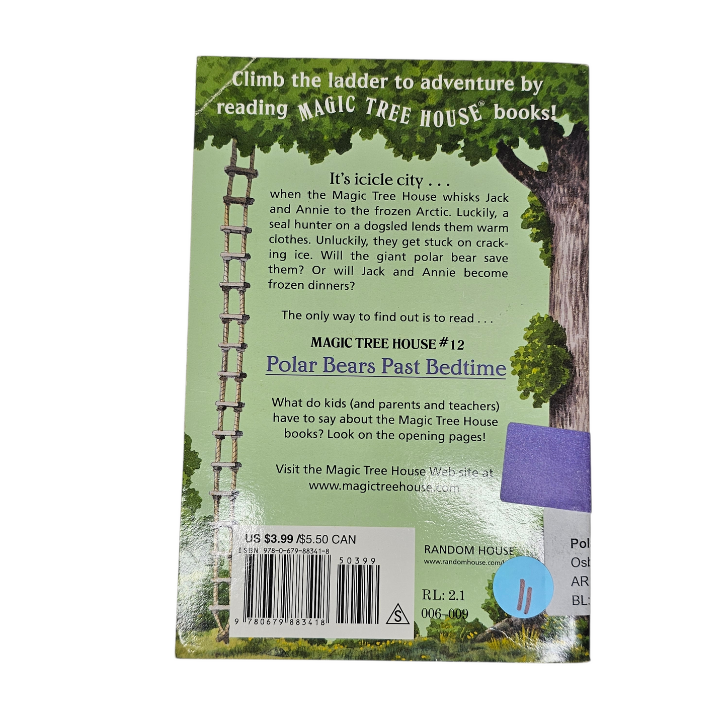 Magic Tree House Polar Bears Past Bedtime