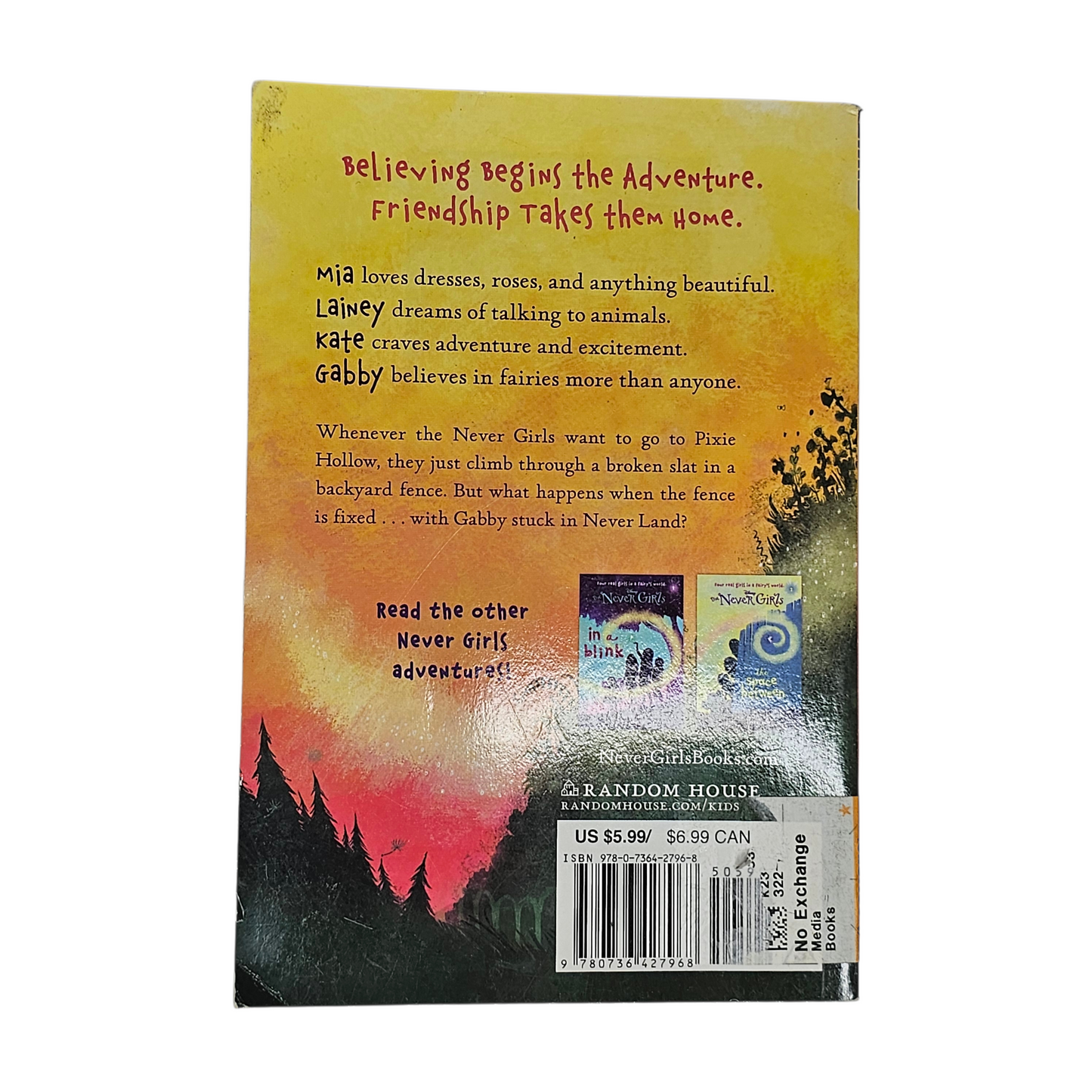 Disney The Never Girls A Dandelionn Wish