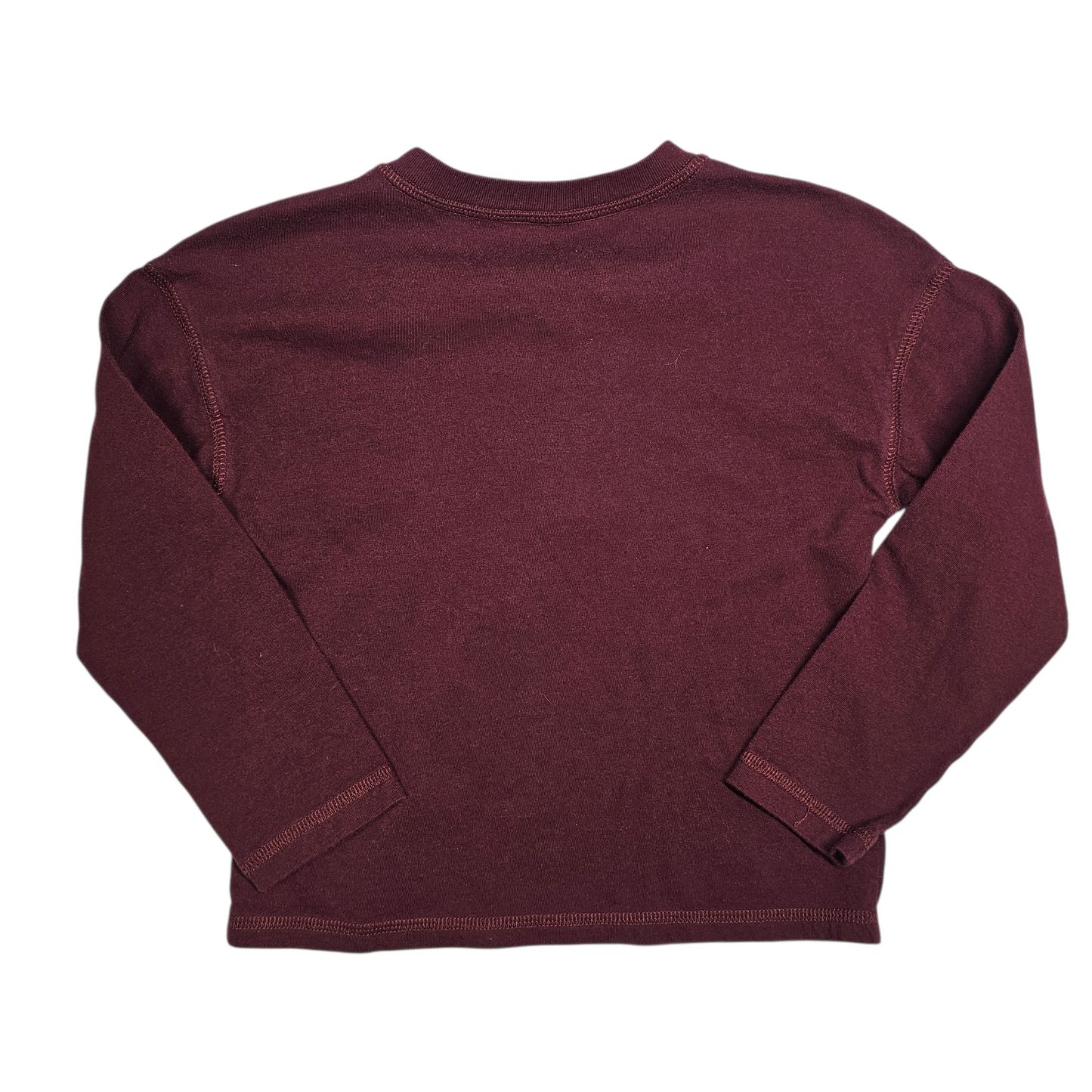 Gap 5 Burgundy Henley Long Sleeve