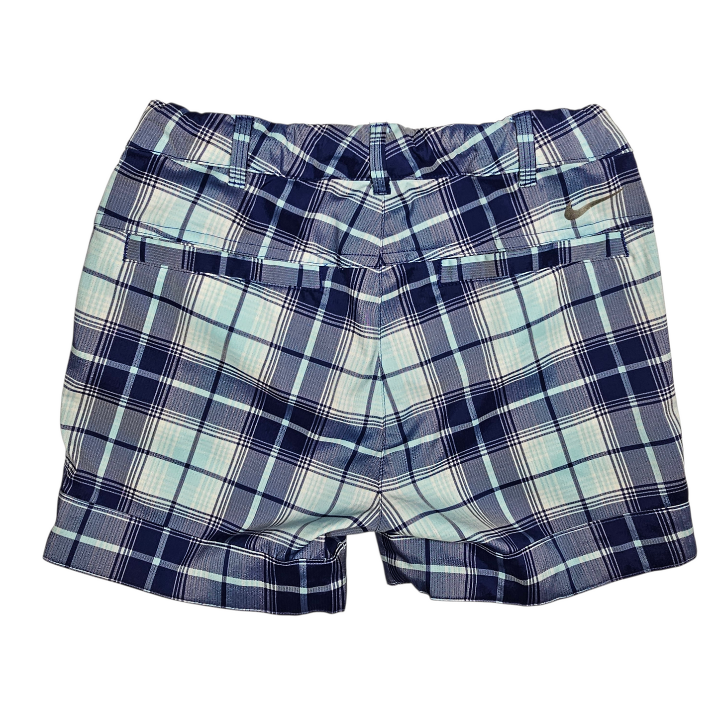 Nike Golf Small Blue Plaid Shorts