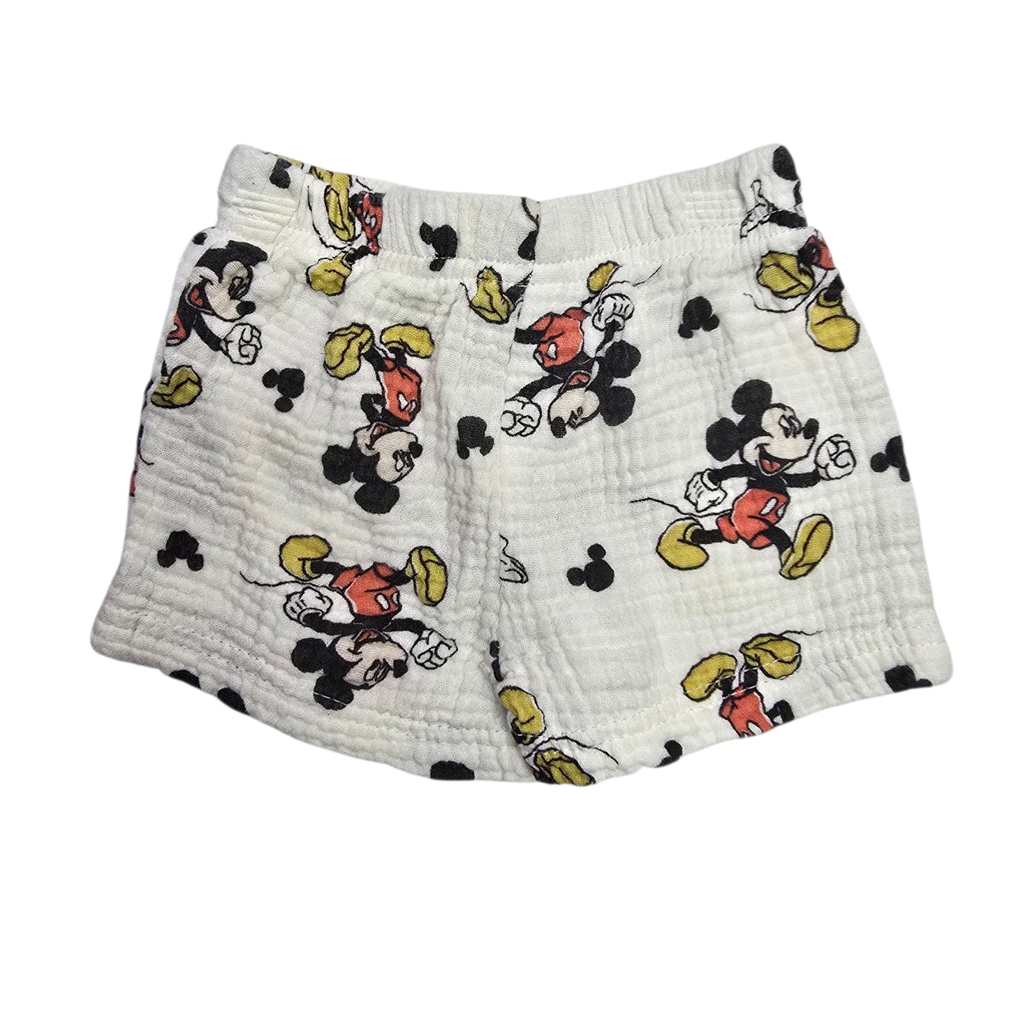 Disney Baby 0-3M Textured Mickey Shorts