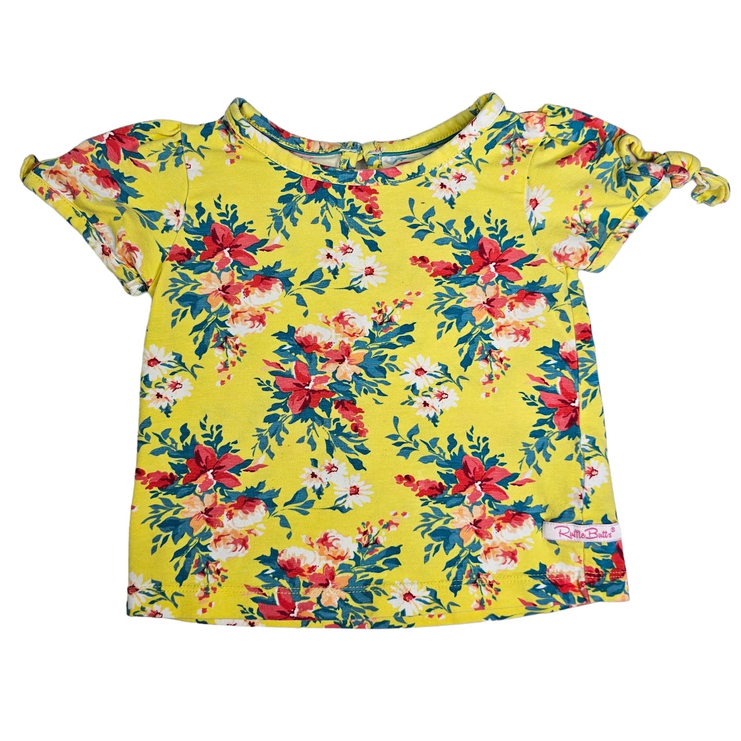 Ruffle Butts 18-24M Floral Tee
