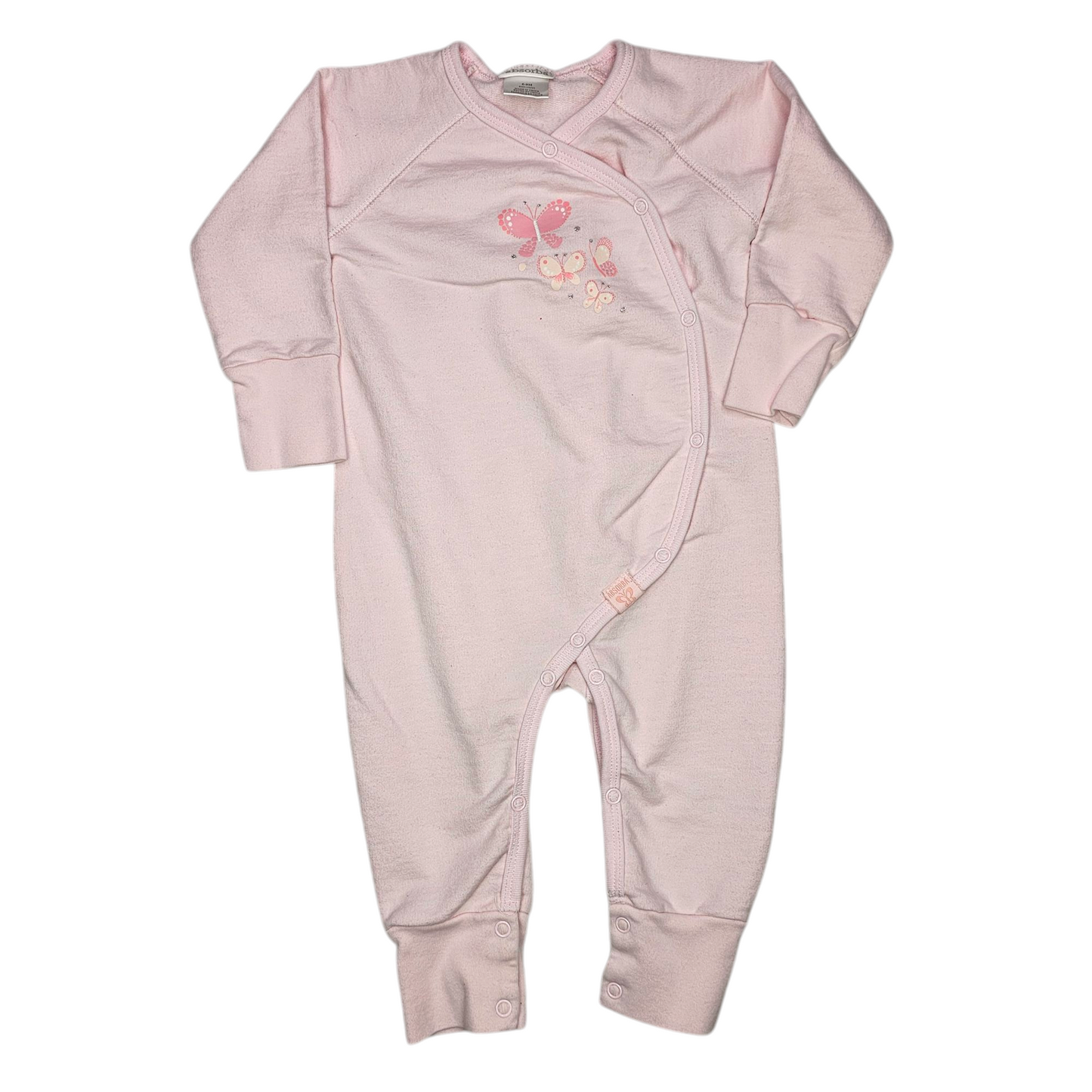 Absorba 6-9M Butterfly Footless Jumpsuit