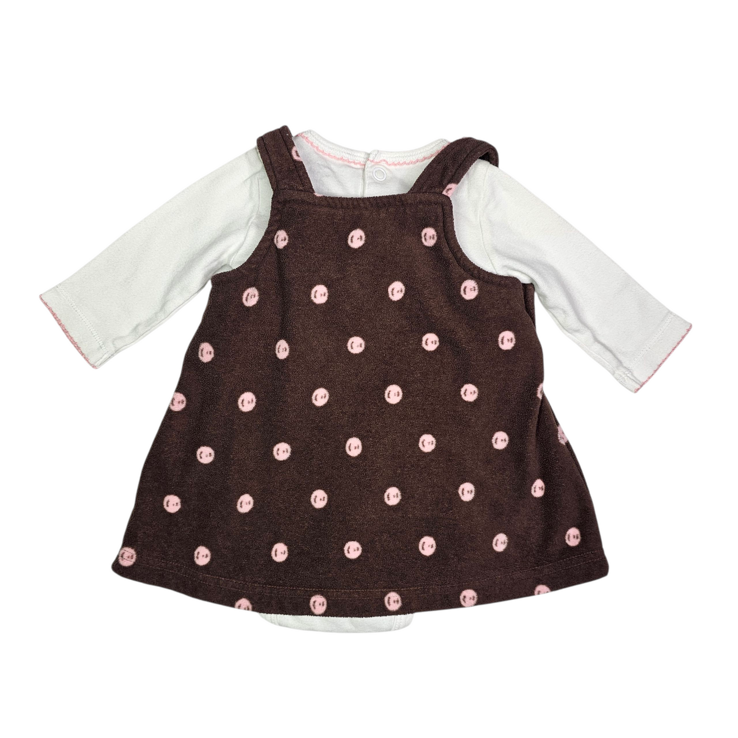 Baby B'Gosh 3M Fleece Heart Dress Set