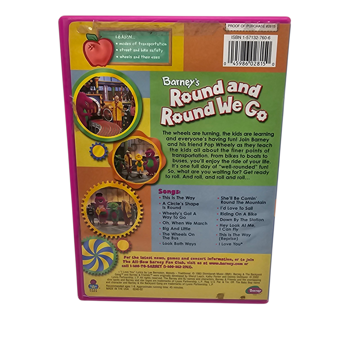 Barney's Round and Round We Go DVD