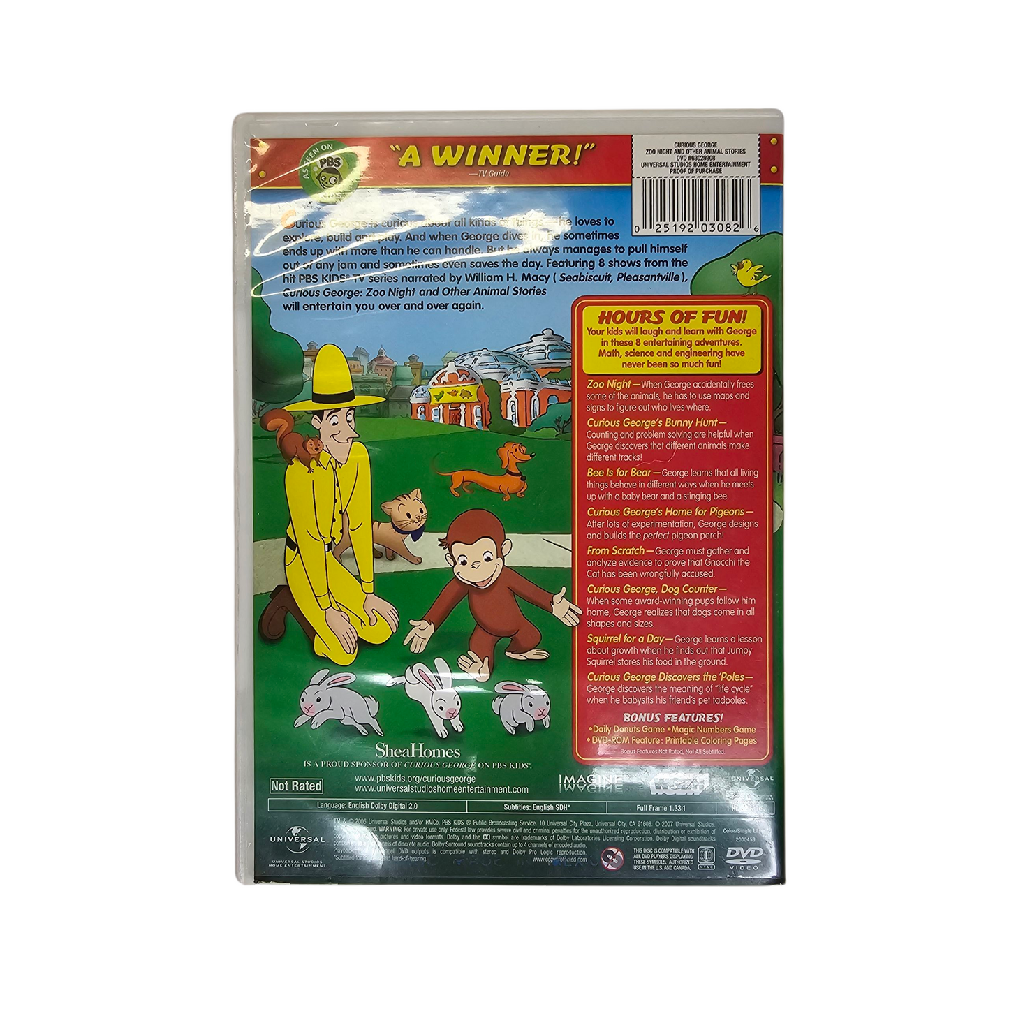 Curious George Zoo Night and Other Animal Stories! DVD