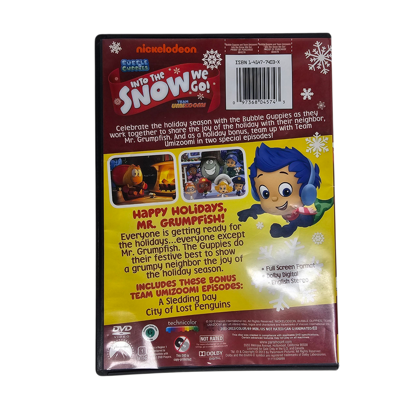 Into the Snow We Go! DVD Bubble Guppies Team Umizoomi