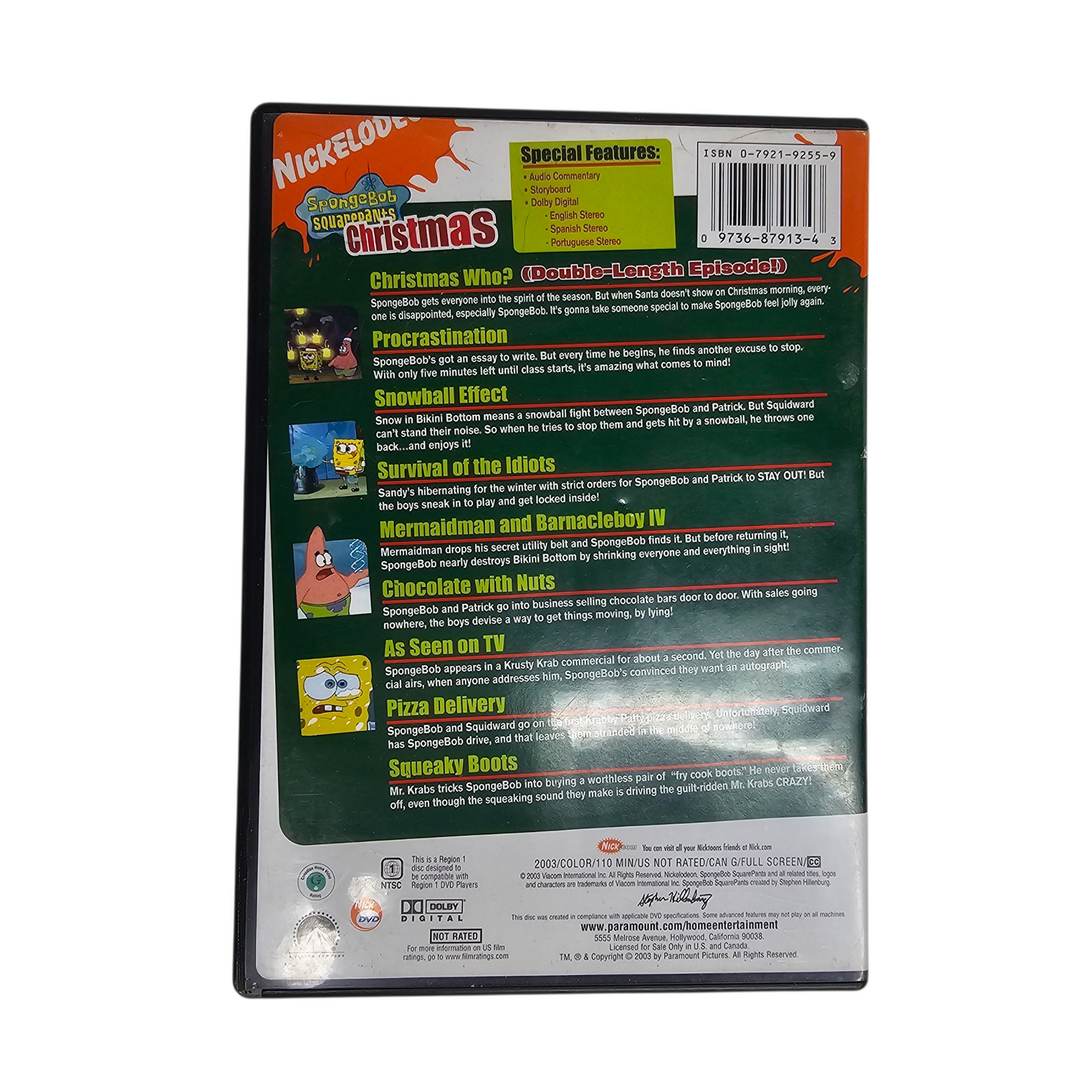 SpongeBob Squarepants Christmas DVD
