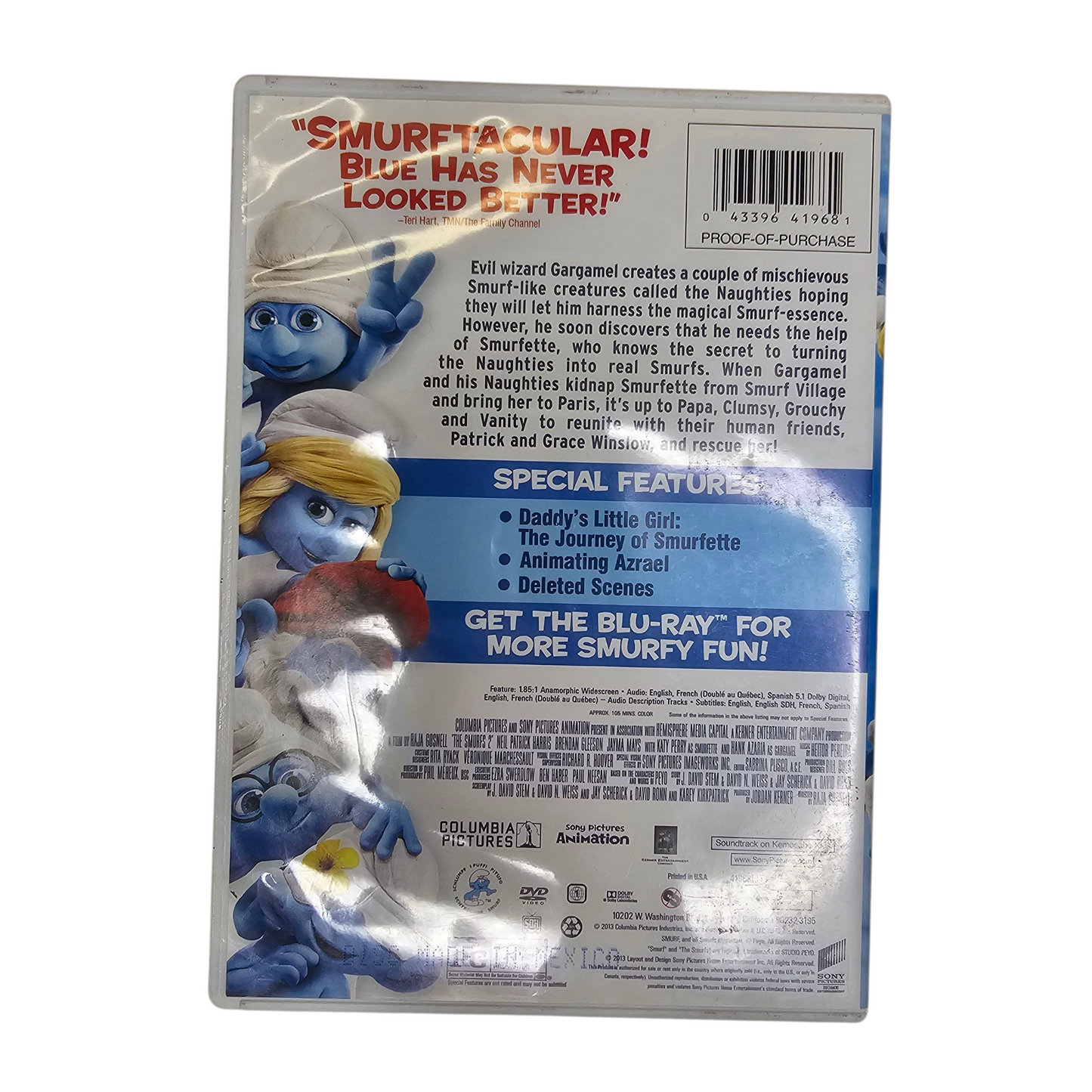 The Smurfs 2 DVD