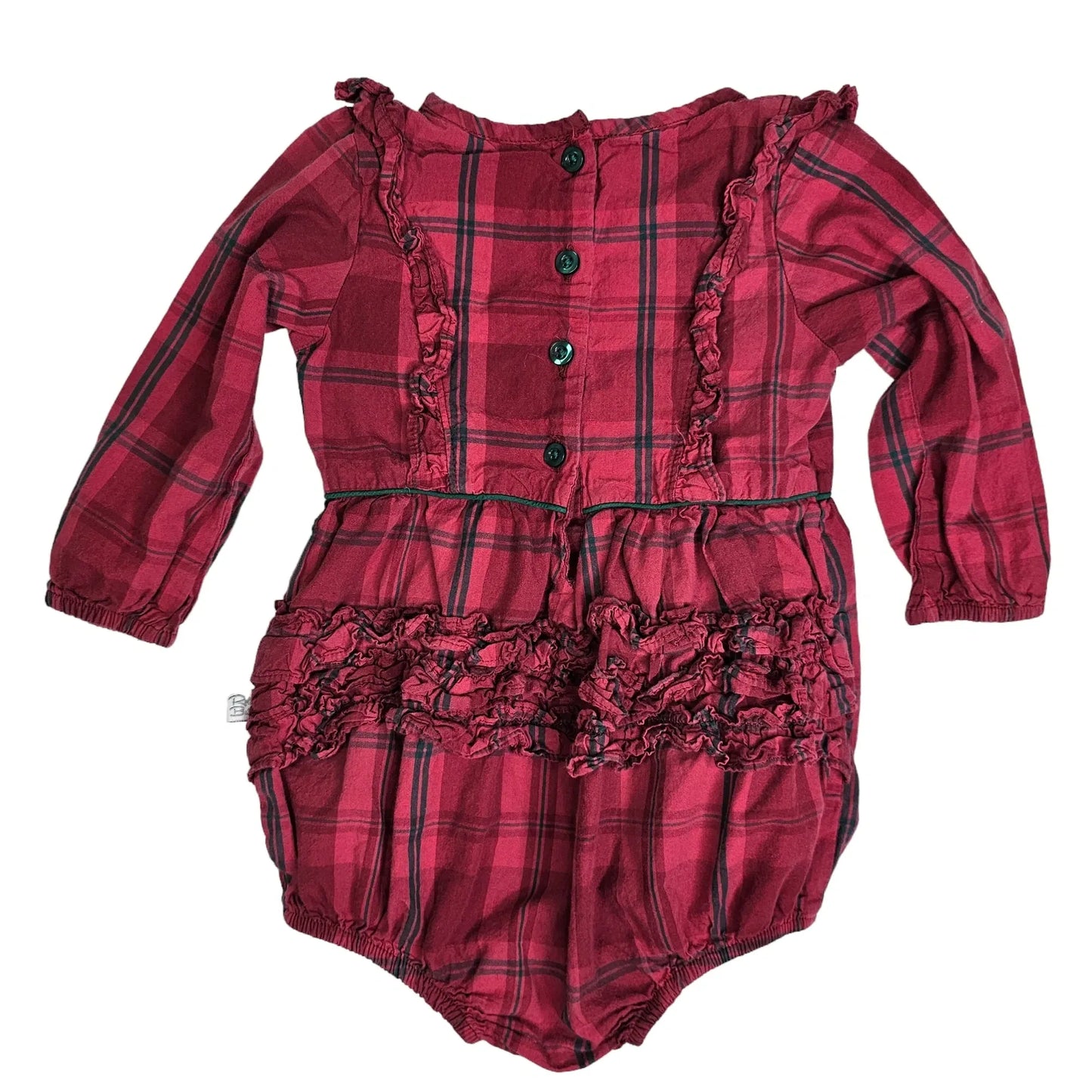 Ruffle Butts 18-24M Plaid Bodysuit