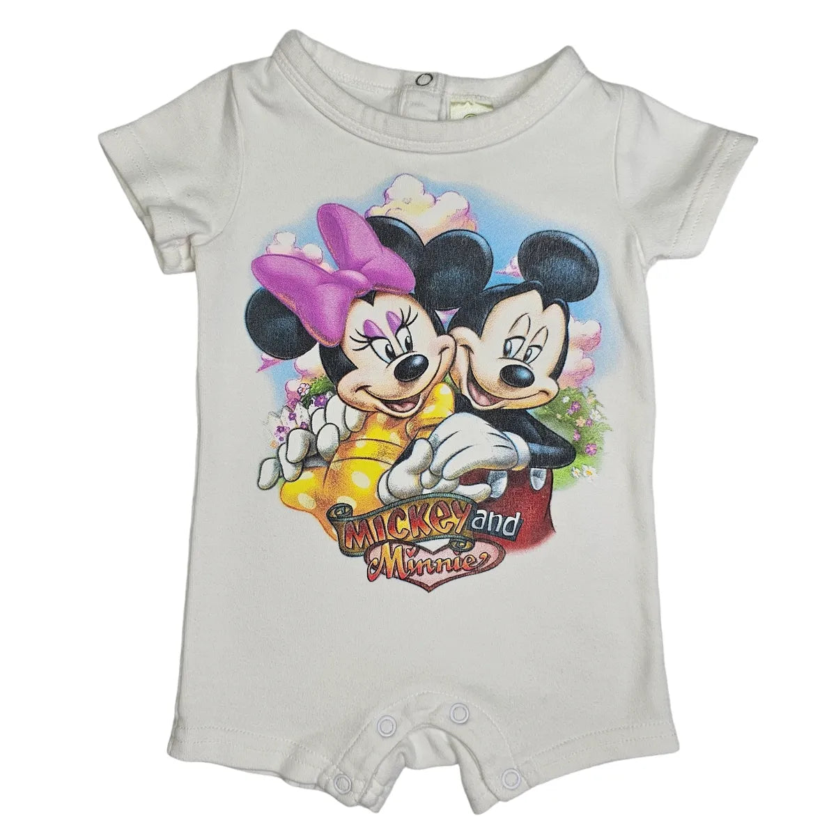 Disney Store 3-6M Mickey Minnie Romper