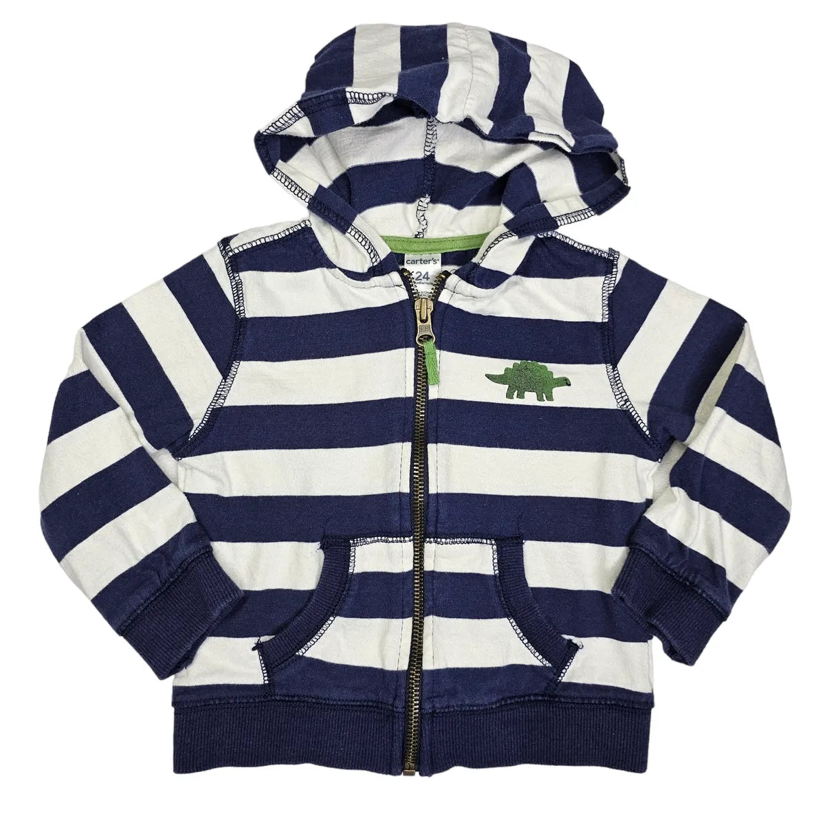 Carters 24M Striped Hooded Jacket
