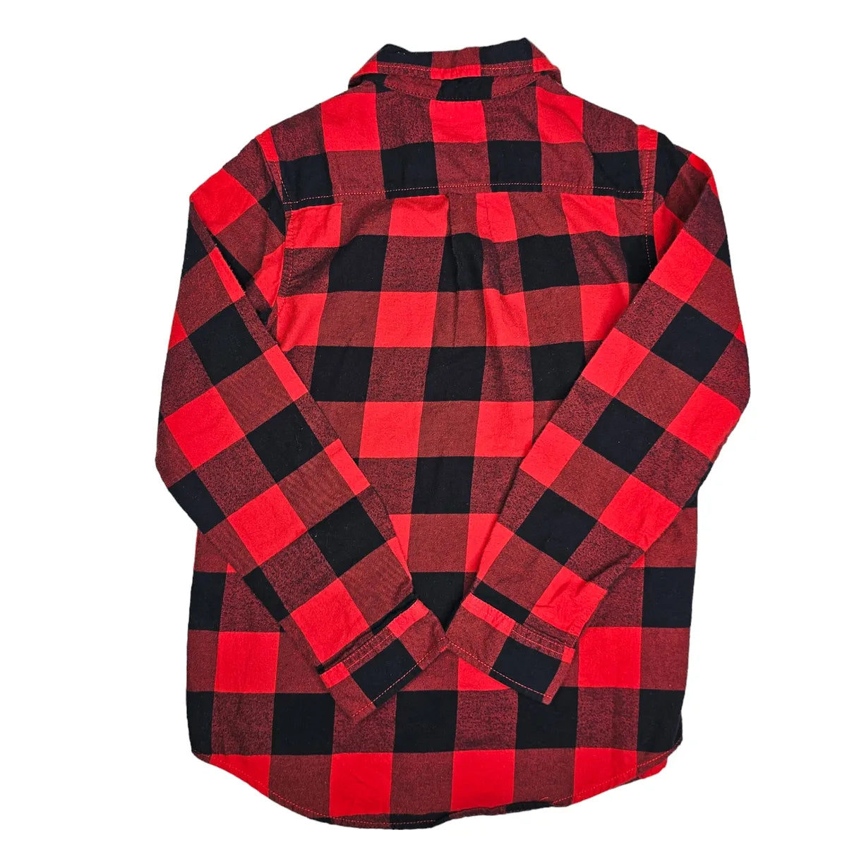 Cat & Jack Large (12/14) Flannel Plaid Button Up