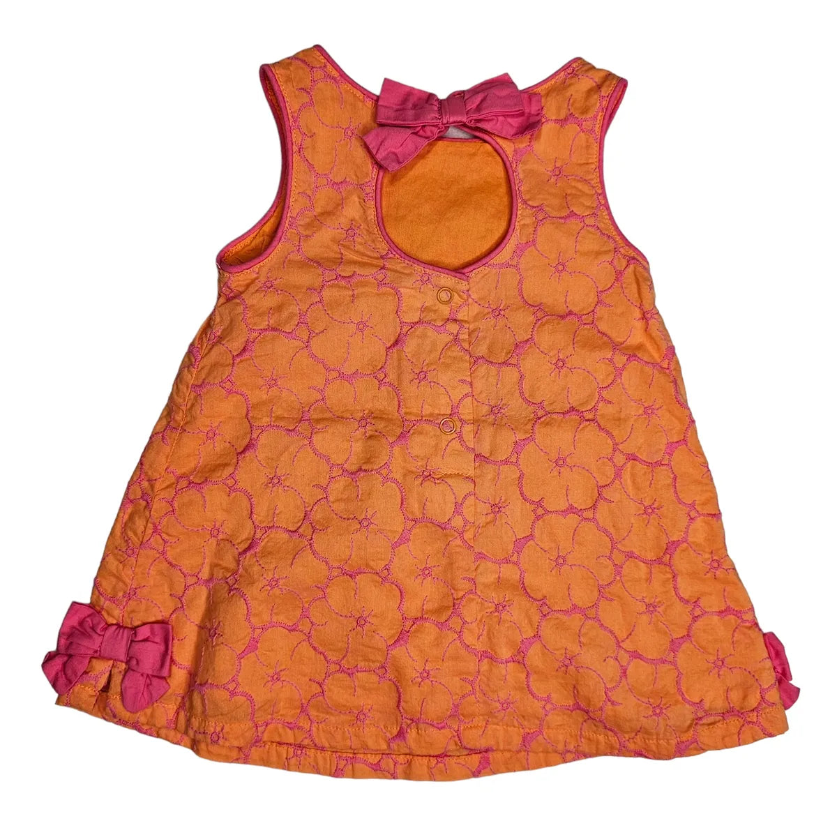 Gymboree 3-6M Orange Sleeveless Dress