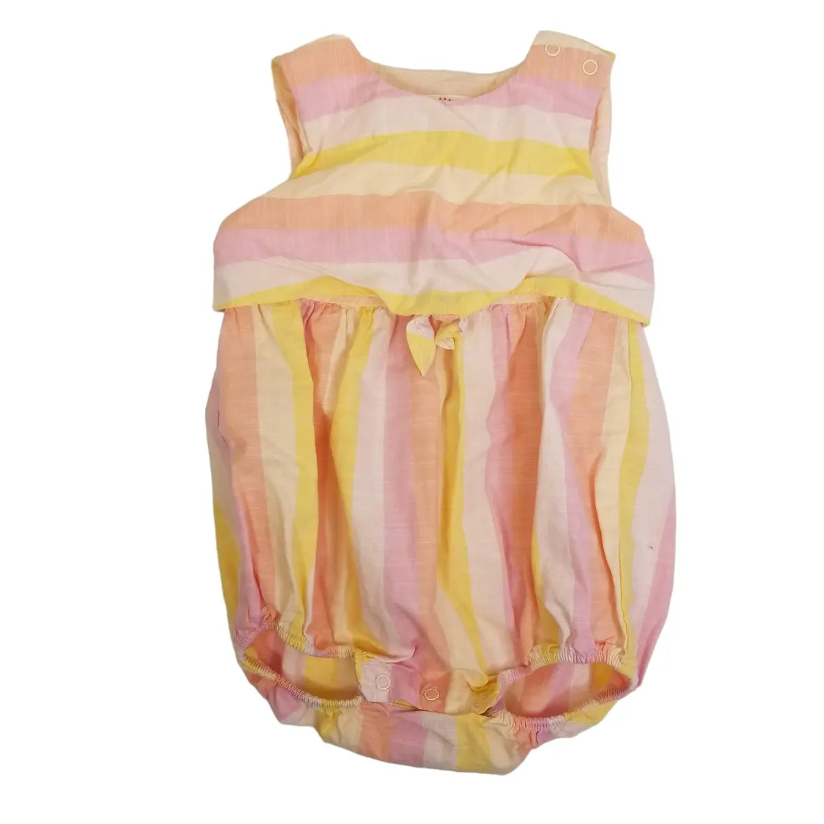 Baby Cat & Jack 18M Pastel Striped Bubble Romper