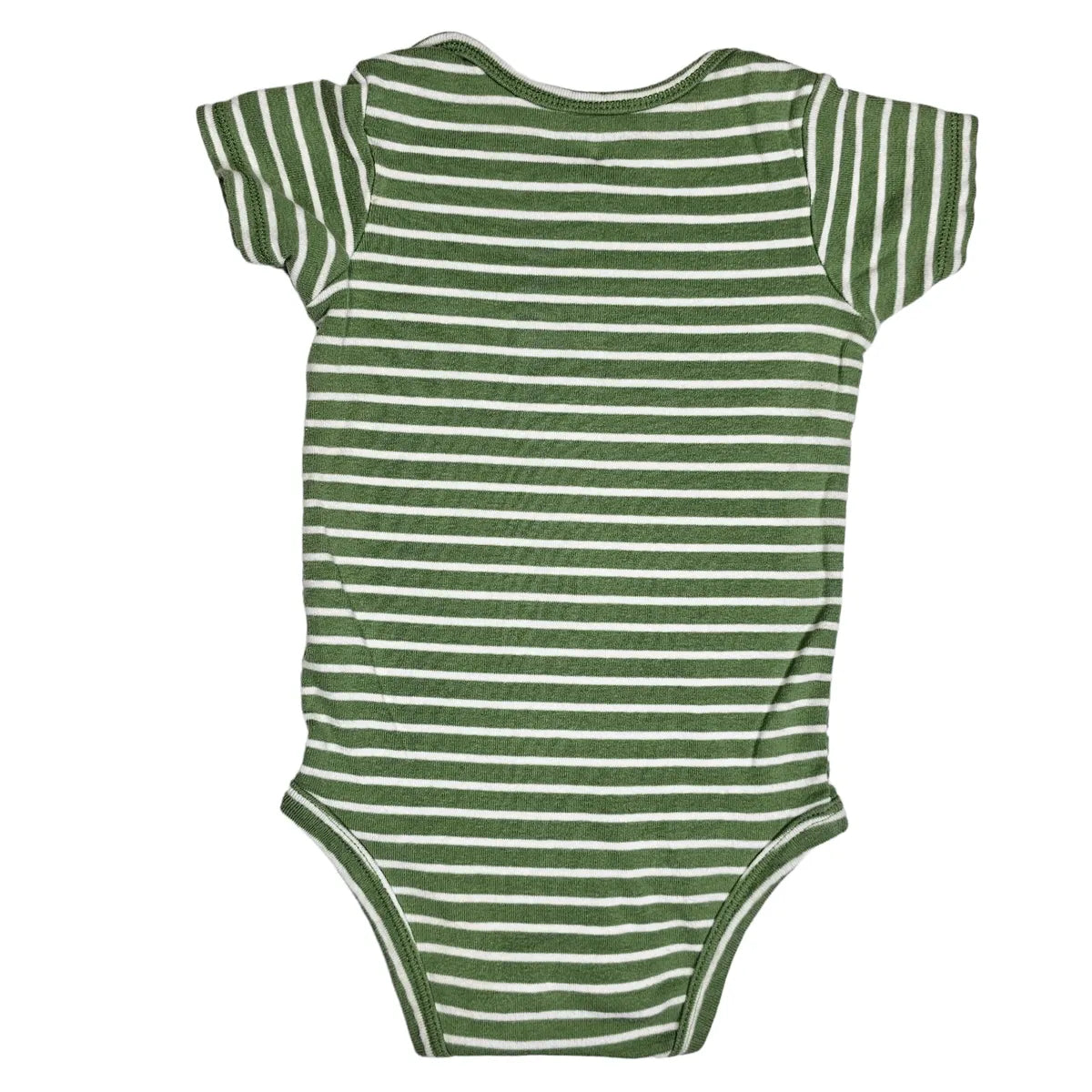 Carters 12M Striped Dino Bodysuit