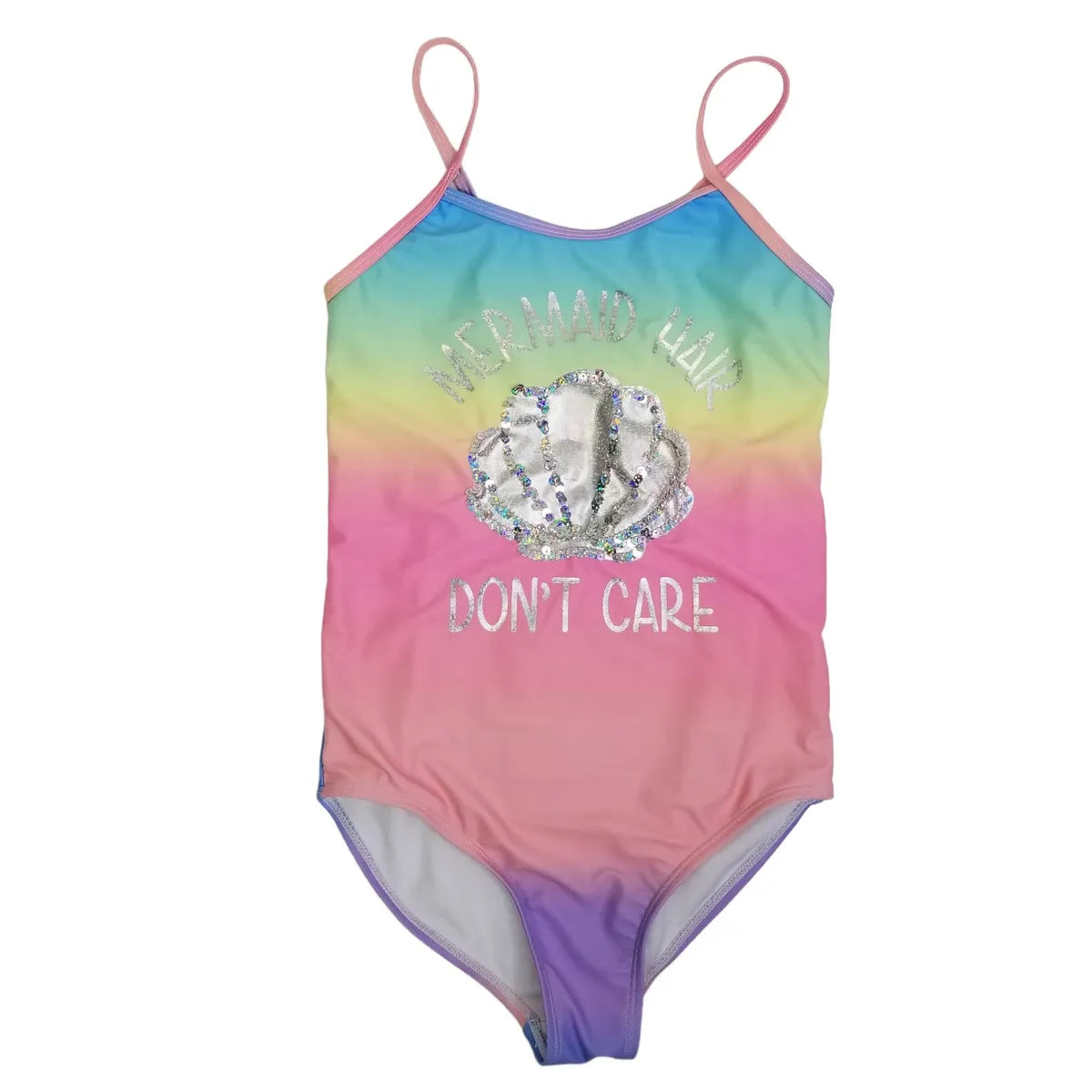 BTween 10 Rainbow Mermaid Swimming Suit