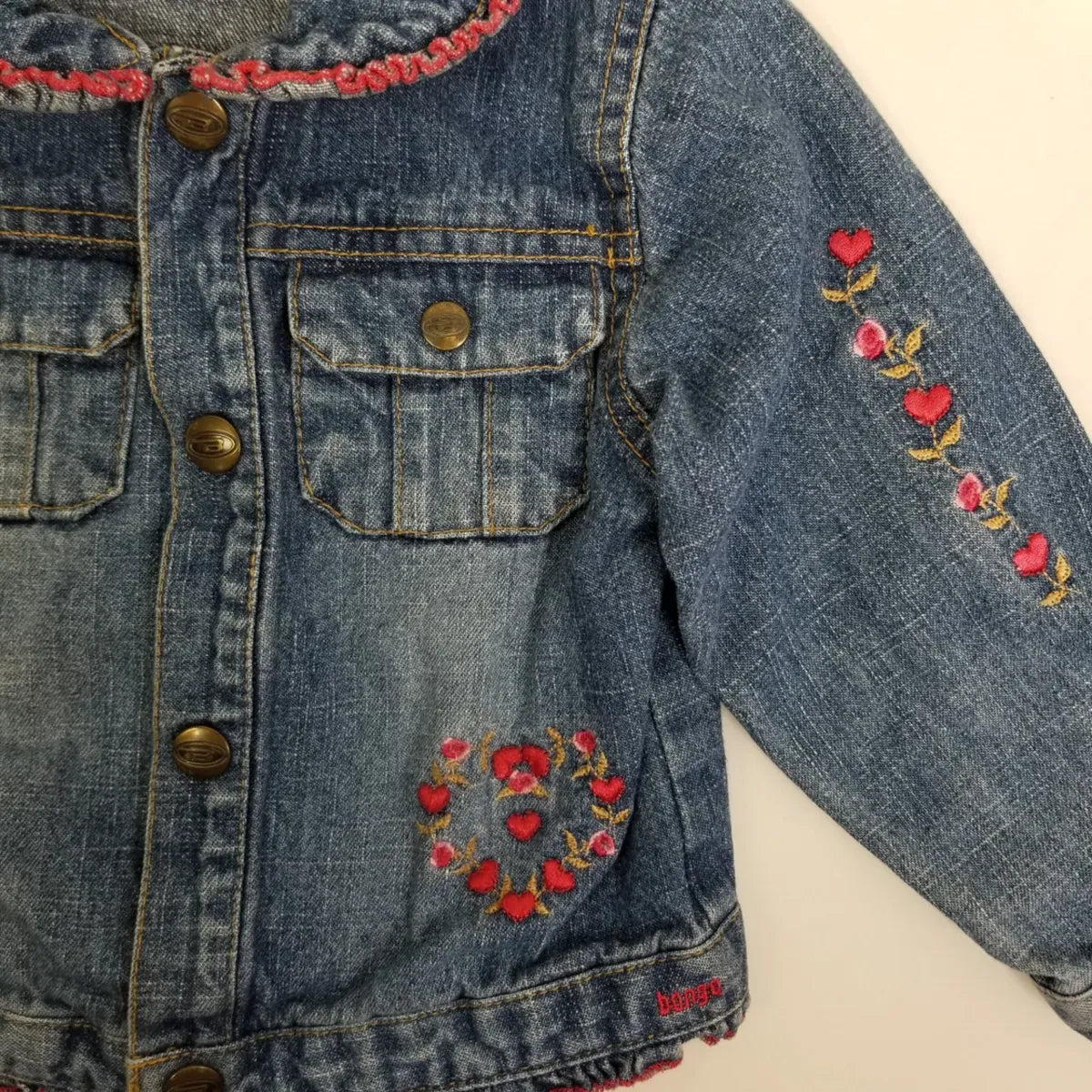 Bongo 24M Vintage Denim Floral Jacket