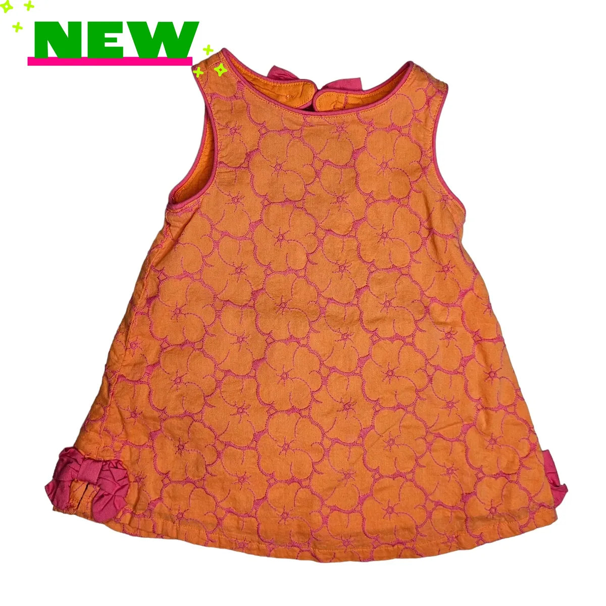 Gymboree 3-6M Orange Sleeveless Dress