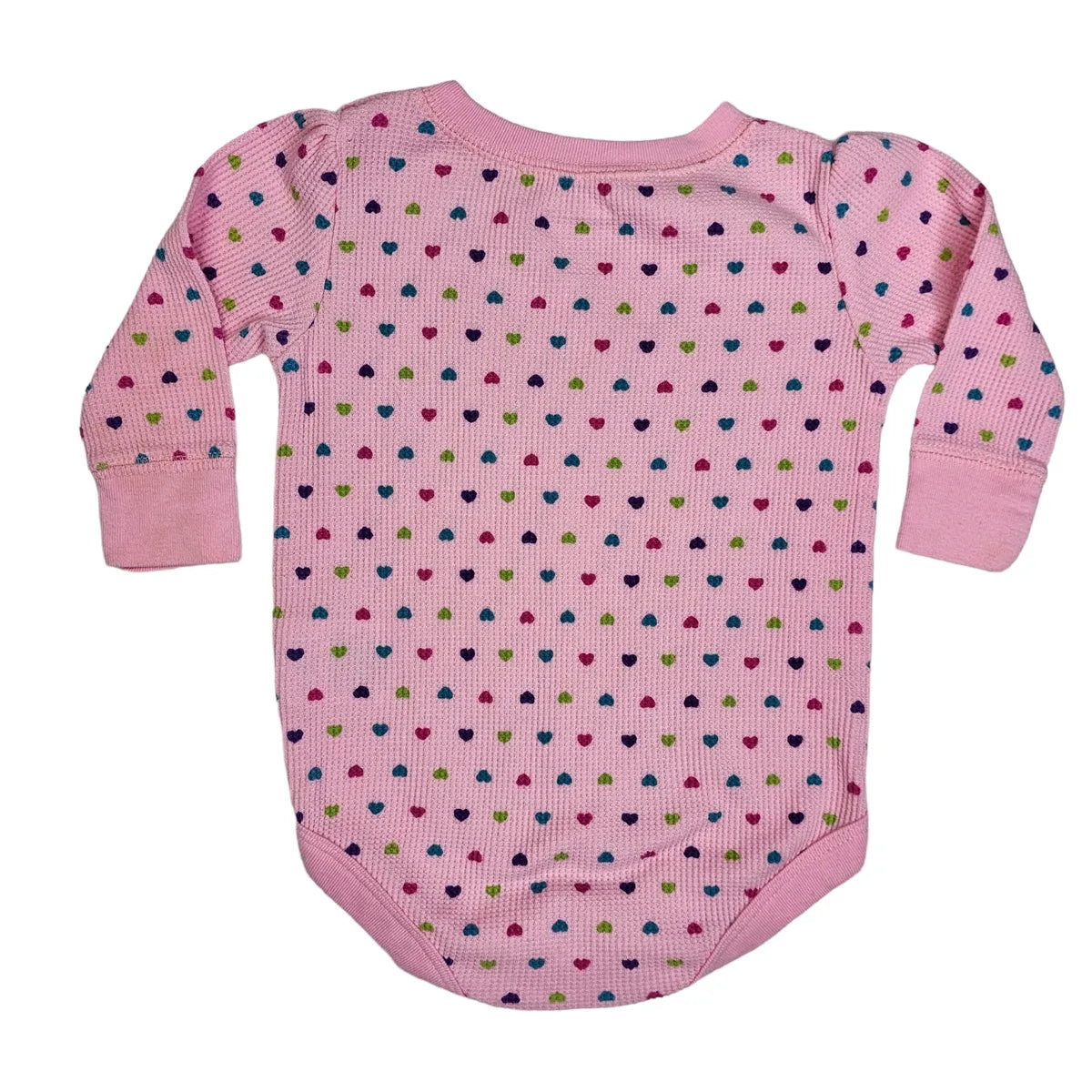Garanimals 3-6M Pink Heart Thermal Bodysuit