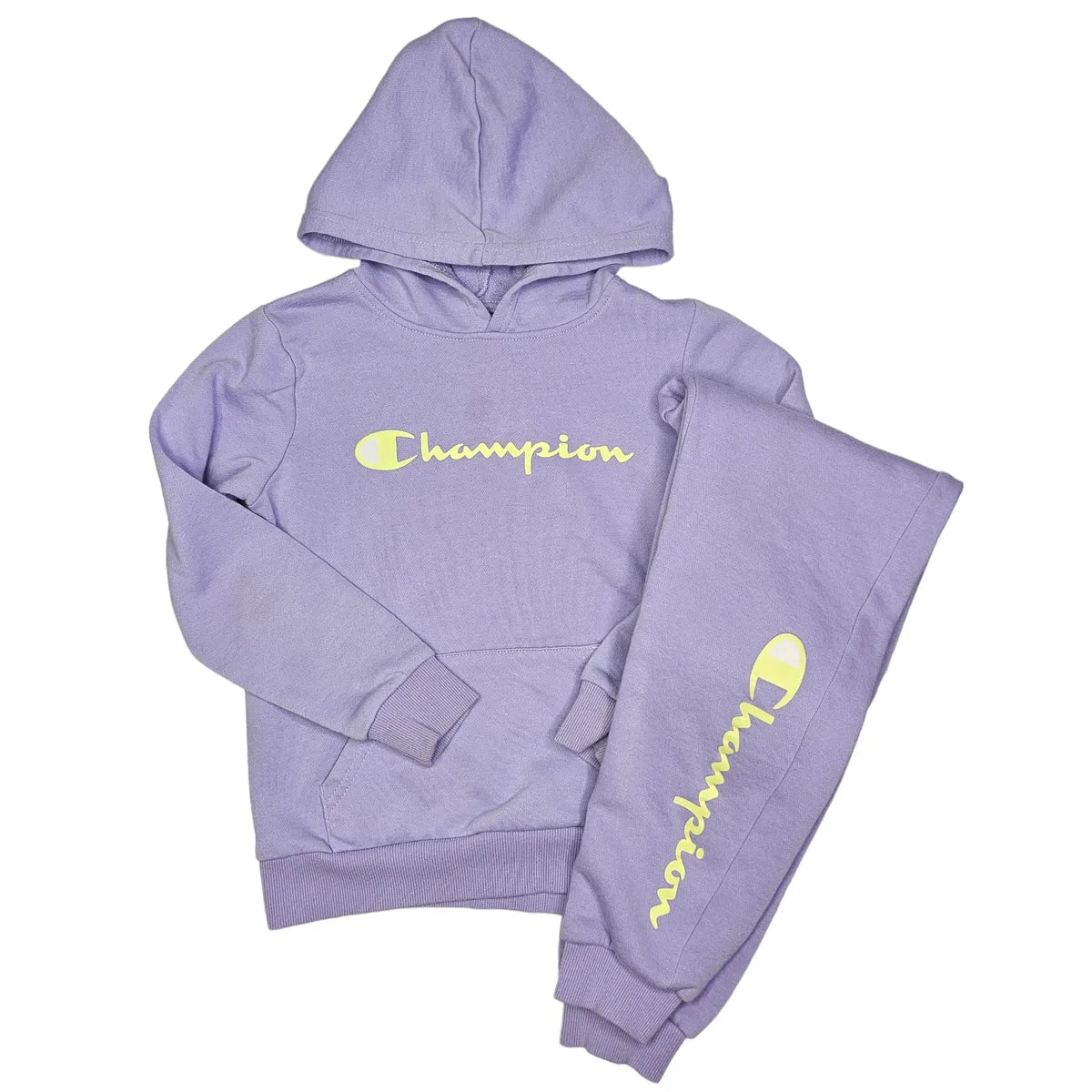 Champion sweatpants and hoodie set best sale