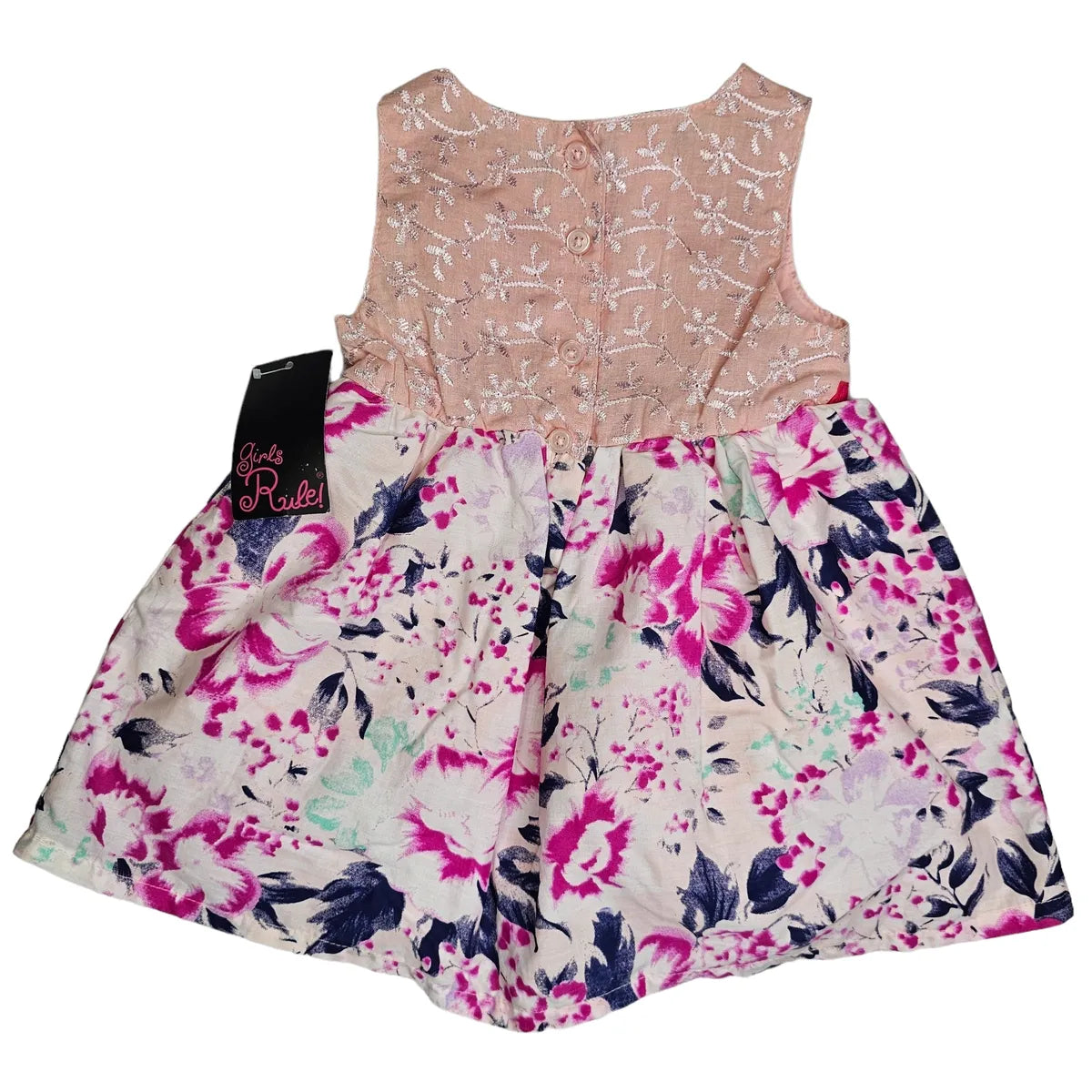 Girls Rule 12M Floral Sleeveless Dress