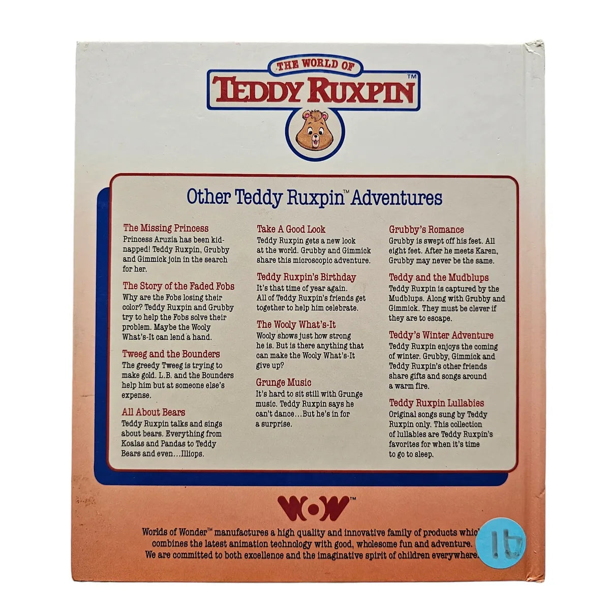 Teddy Ruxpin The Airship