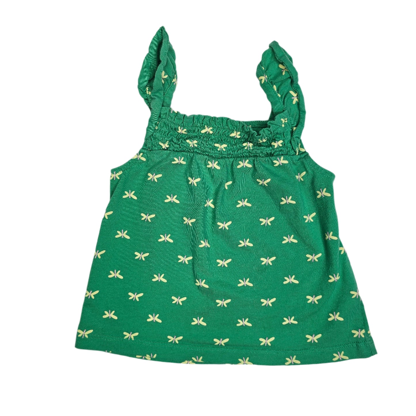 Carter's 24M Green Butterfly Tank Top
