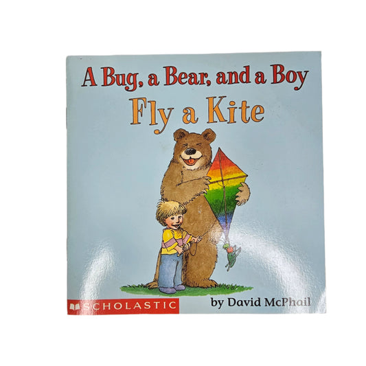 A Bug, A Bear, and a Boy Fly a Kite