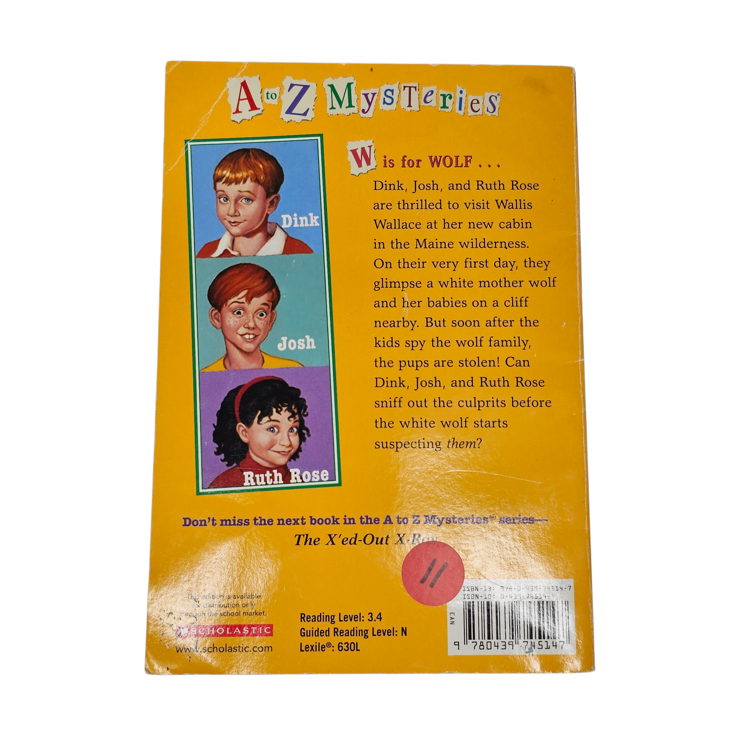 A to Z Mysteries The White Wolf