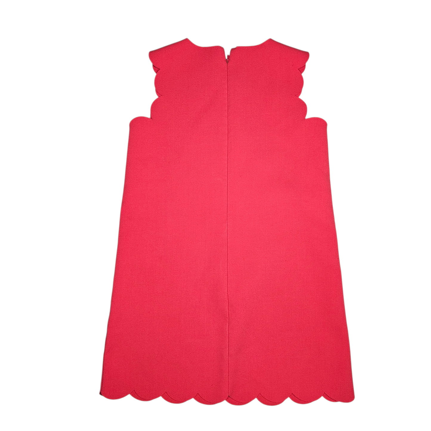 Crewcuts 8 Dark Pink Scalloped Sleeveless Dress