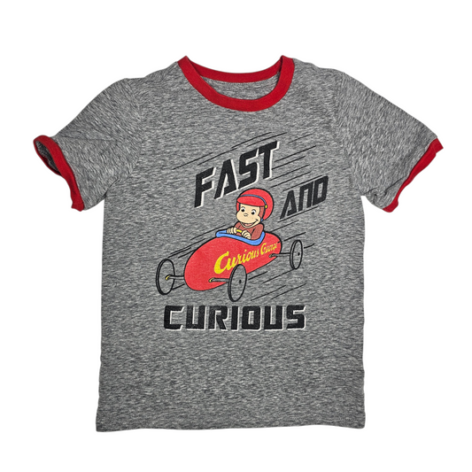 Curious George 5T Ringer Tee