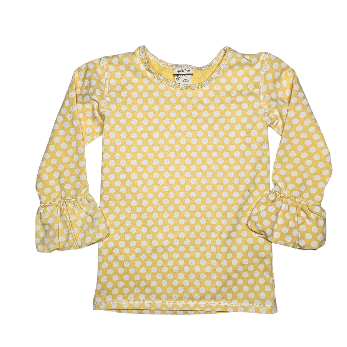 Matilda Jane 10 Yellow Polka Dot Top
