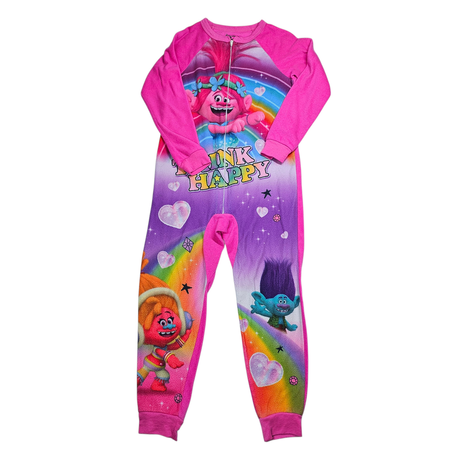 Trolls 7/8 Fleece One Piece Pajamas Sleepwear