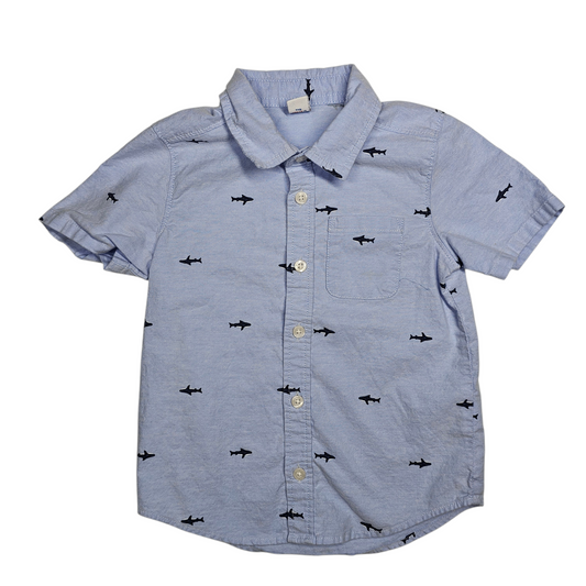 Old Navy 4T Shark Print Button Shirt