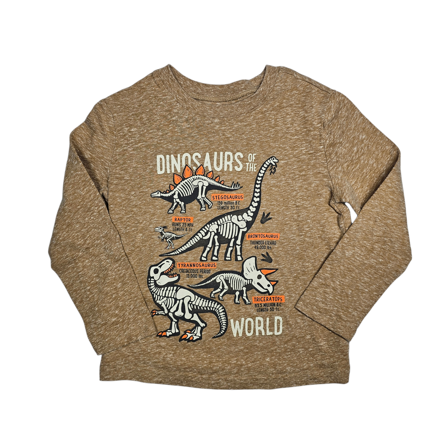Jumping Beans 4T Dinosaur Softest Tee Long Sleeve