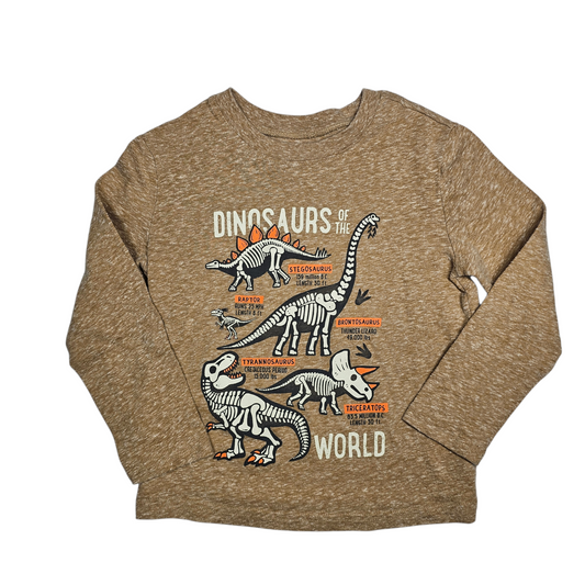 Jumping Beans 4T Dinosaur Softest Tee Long Sleeve