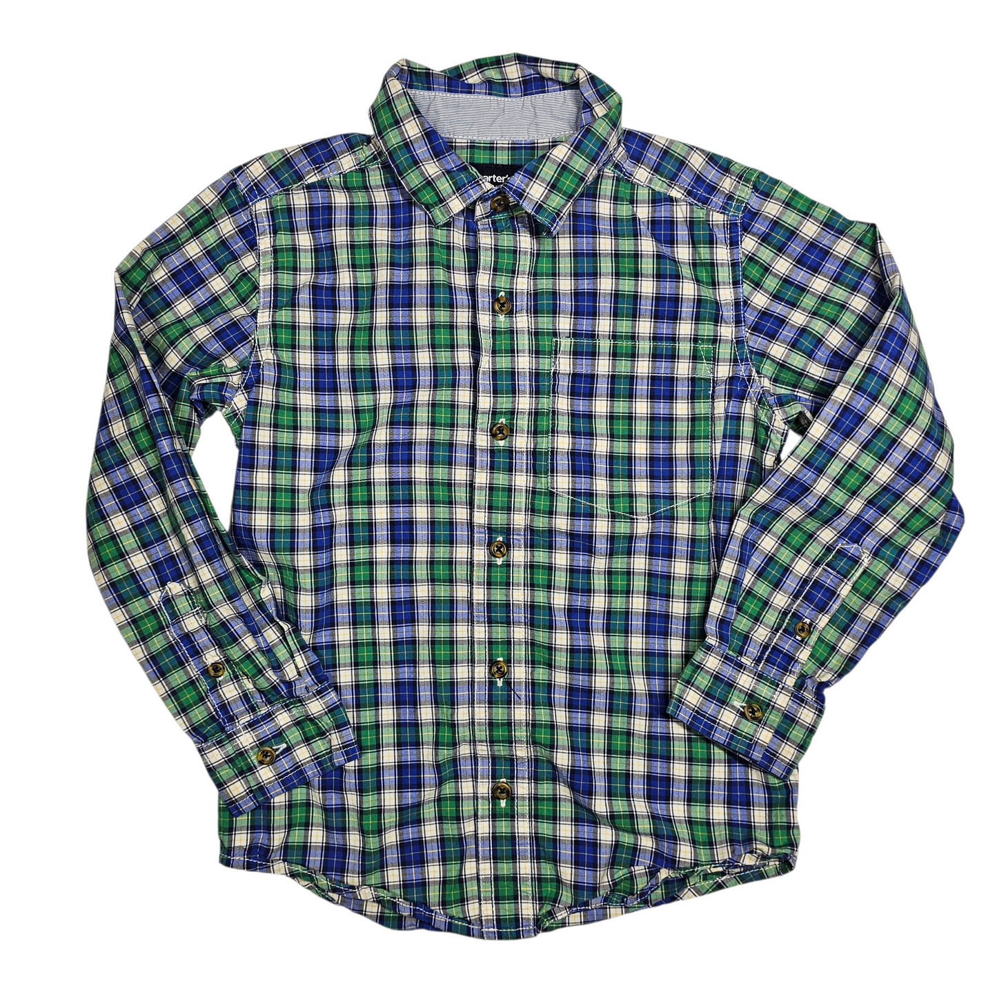 Carter's 5 Plaid Button Up