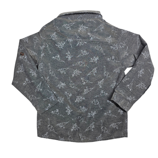 Little Rebels 5 Dinosaur Button Up