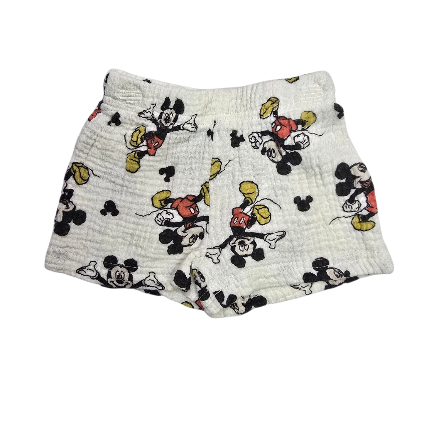 Disney Baby 0-3M Textured Mickey Shorts