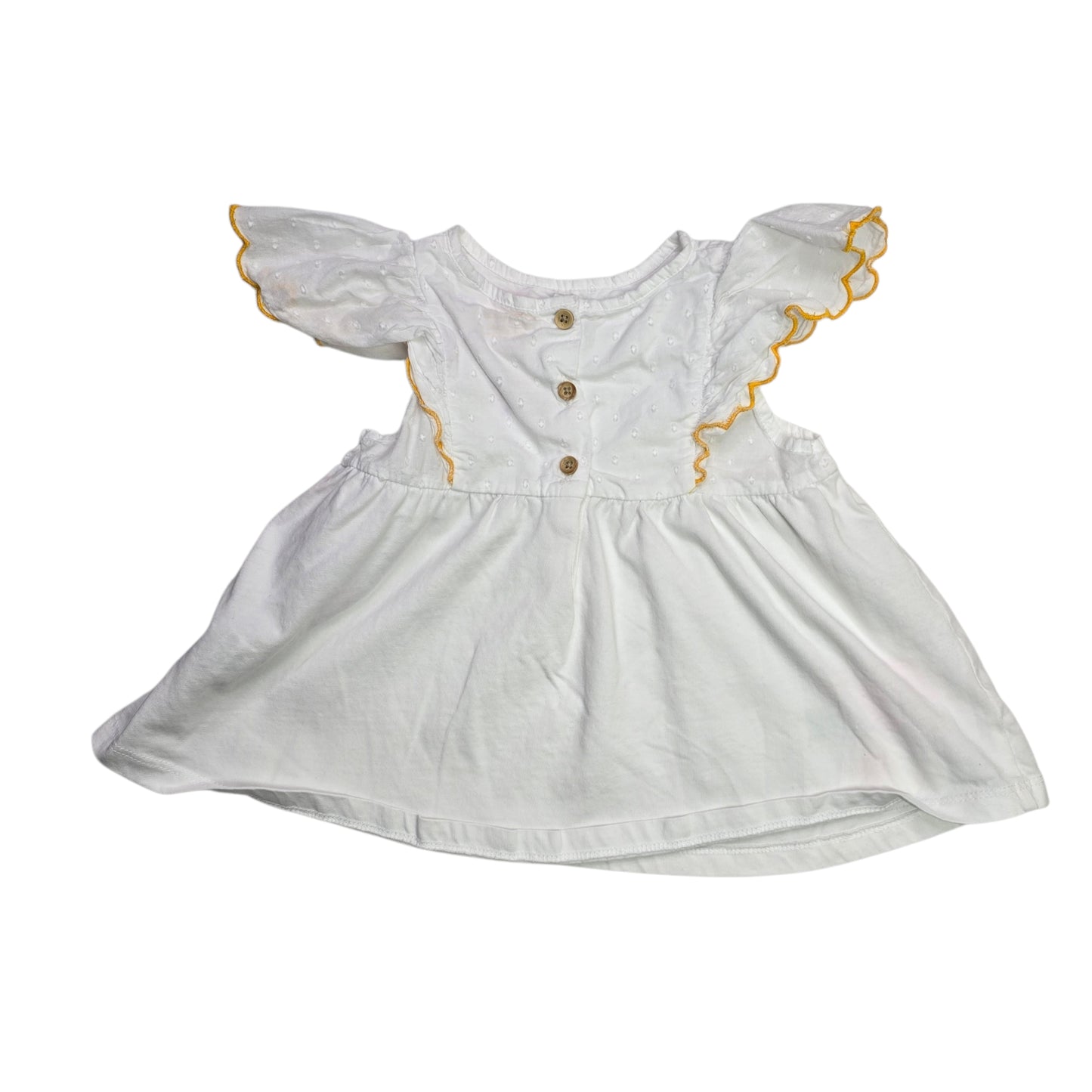 NEXT 2-3 Embroidered Flutter Sleeve Top