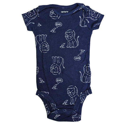 Carters 6M Navy Lion Bodysuit