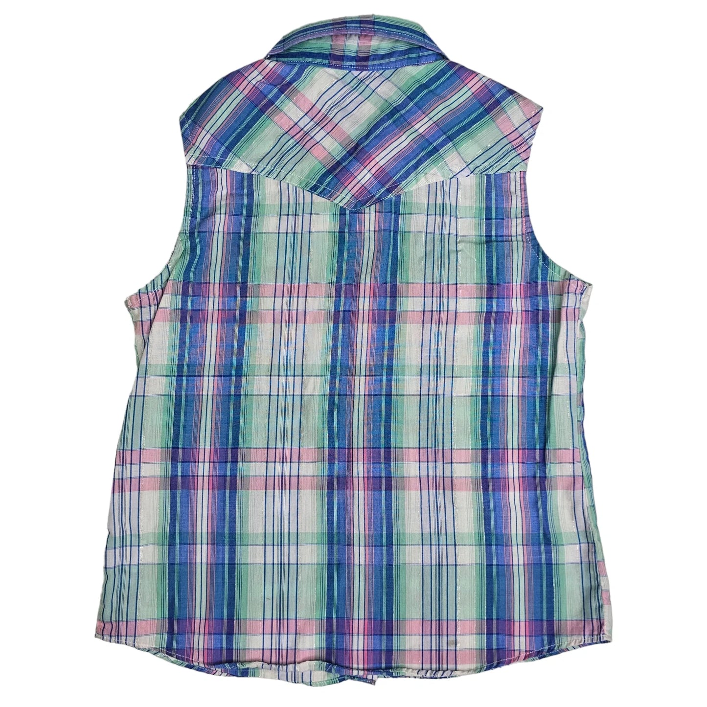 Cumberland Outfitters Small Plaid Snap Up Shirt