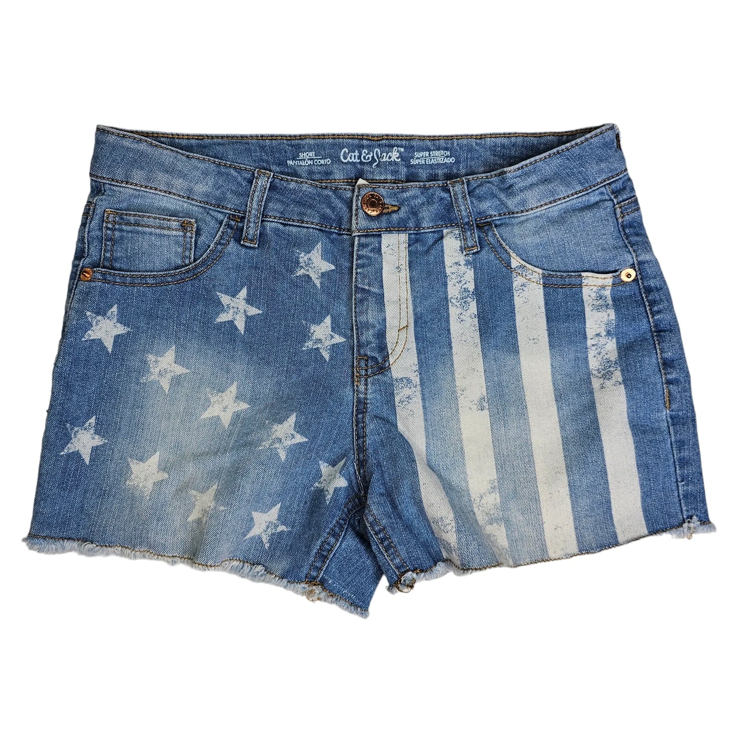 Cat & Jack 14/16 Stars & Stripes Denim Jeans