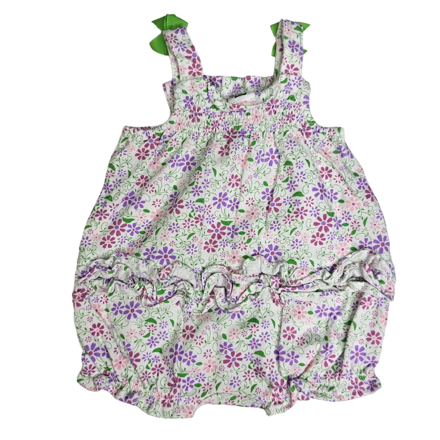 DG Baby 3-6M Floral Bubble Romper