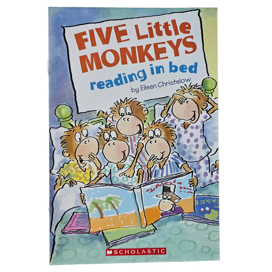 Five Little Monkeys Reading in Bed
