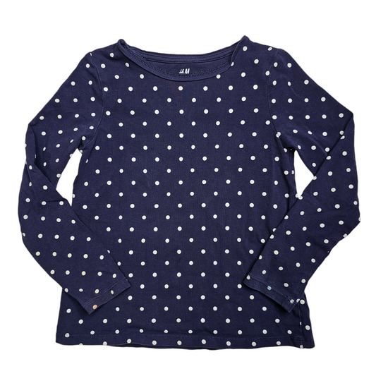 H&M 4-6 Basic Polka Dot Long Sleeve