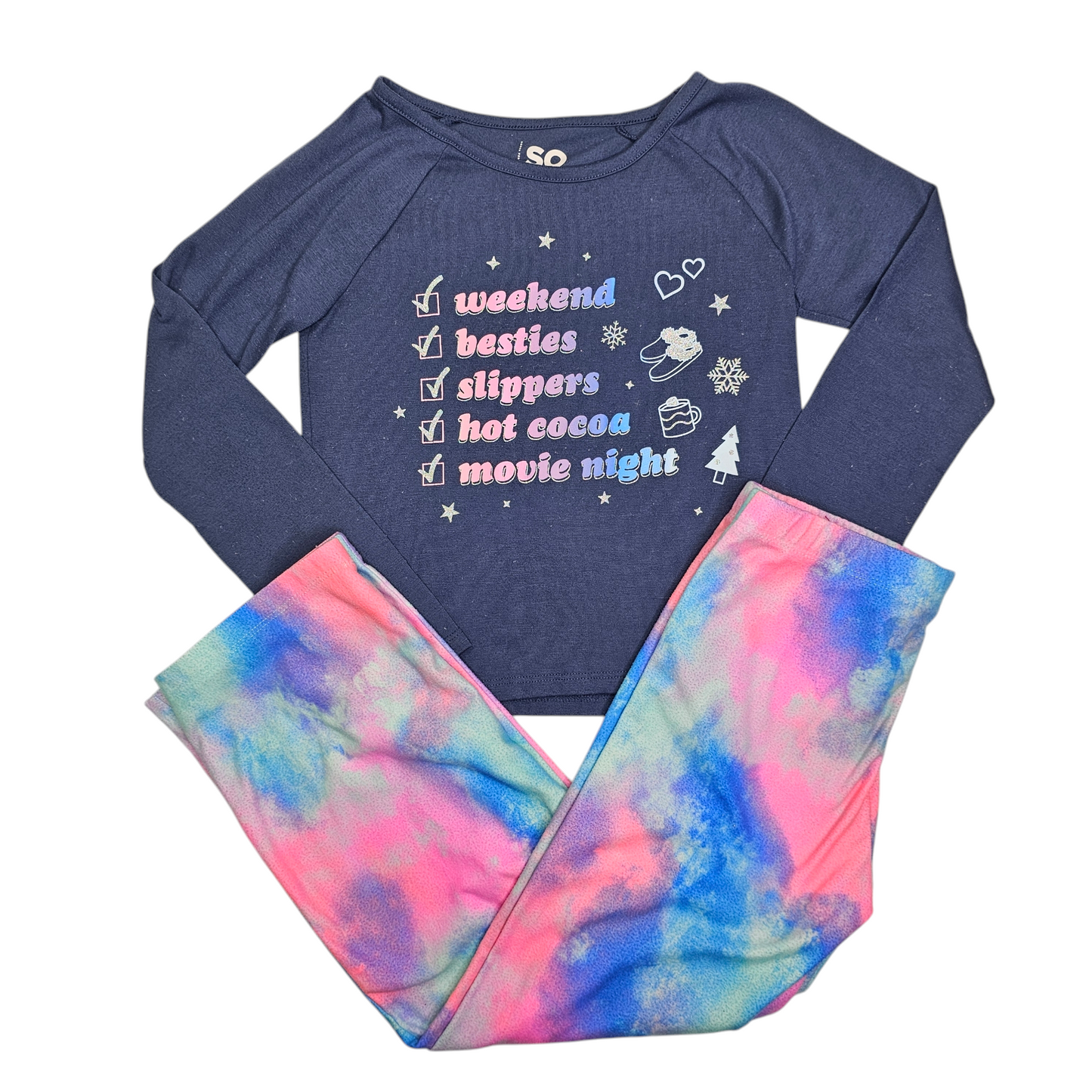 SO Small (7) Tie Dye Pajama Set