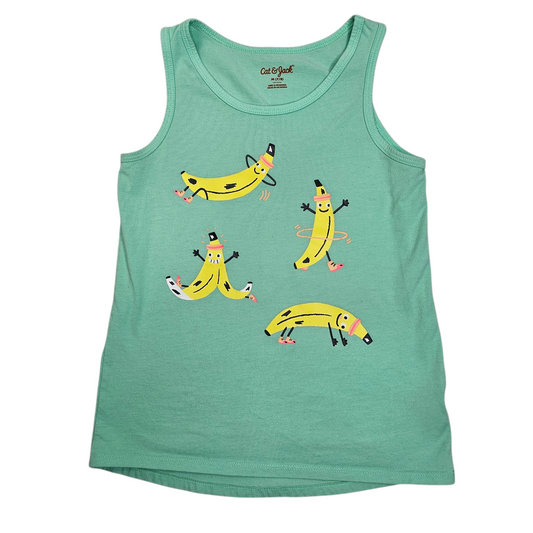 Cat & Jack 7/8 Banana Graphic Tank Top